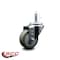 Service Caster 3'' Gray Polyurethane Wheel Swivel 7/16'' Grip Ring Stem Caster SCC-GR20S314-PPUB-716138 - alternate 4